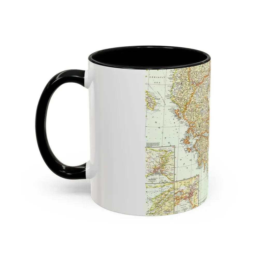 Greece and the Aegean (1958) (Map) Accent Coffee Mug - Go Mug Yourself