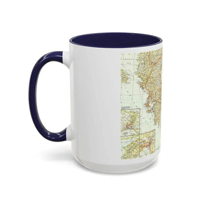 Greece and the Aegean (1958) (Map) Accent Coffee Mug - Go Mug Yourself
