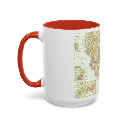 Greece and the Aegean (1958) (Map) Accent Coffee Mug - Go Mug Yourself