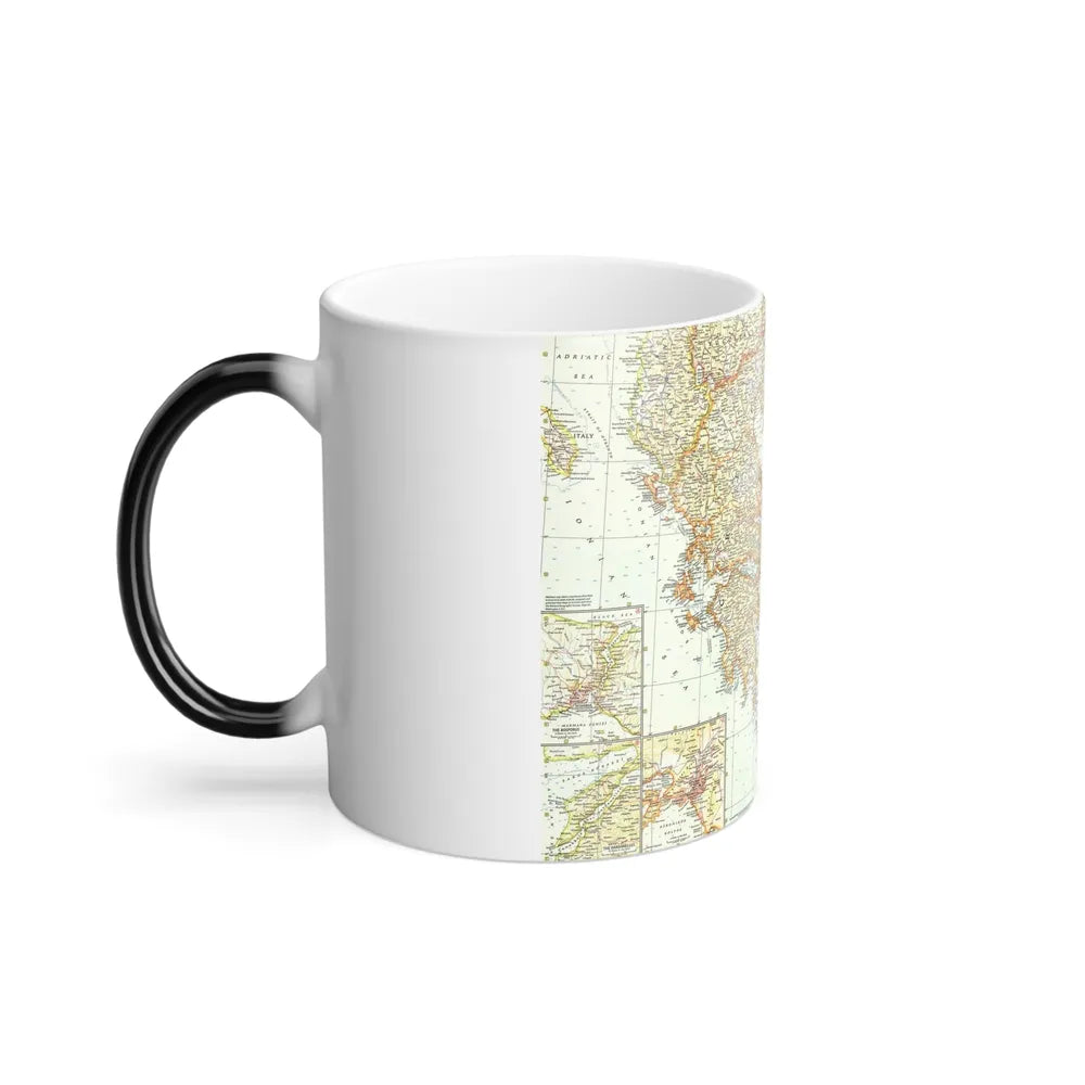 Greece and the Aegean (1958) (Map) Color Changing Mug 11oz-Go Mug Yourself