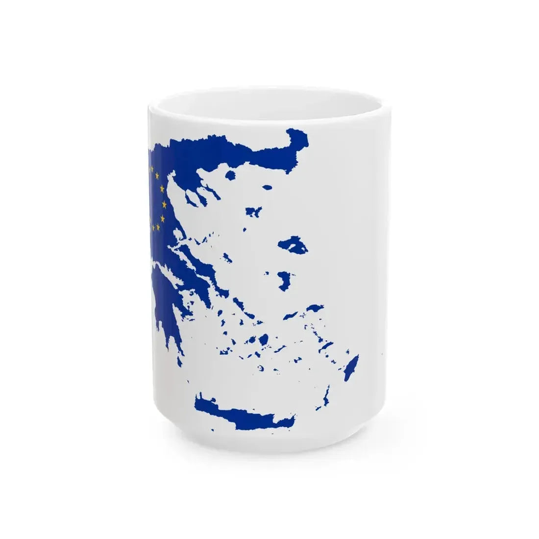 Greece EU (Greece) White Coffee Mug 15oz - Go Mug Yourself