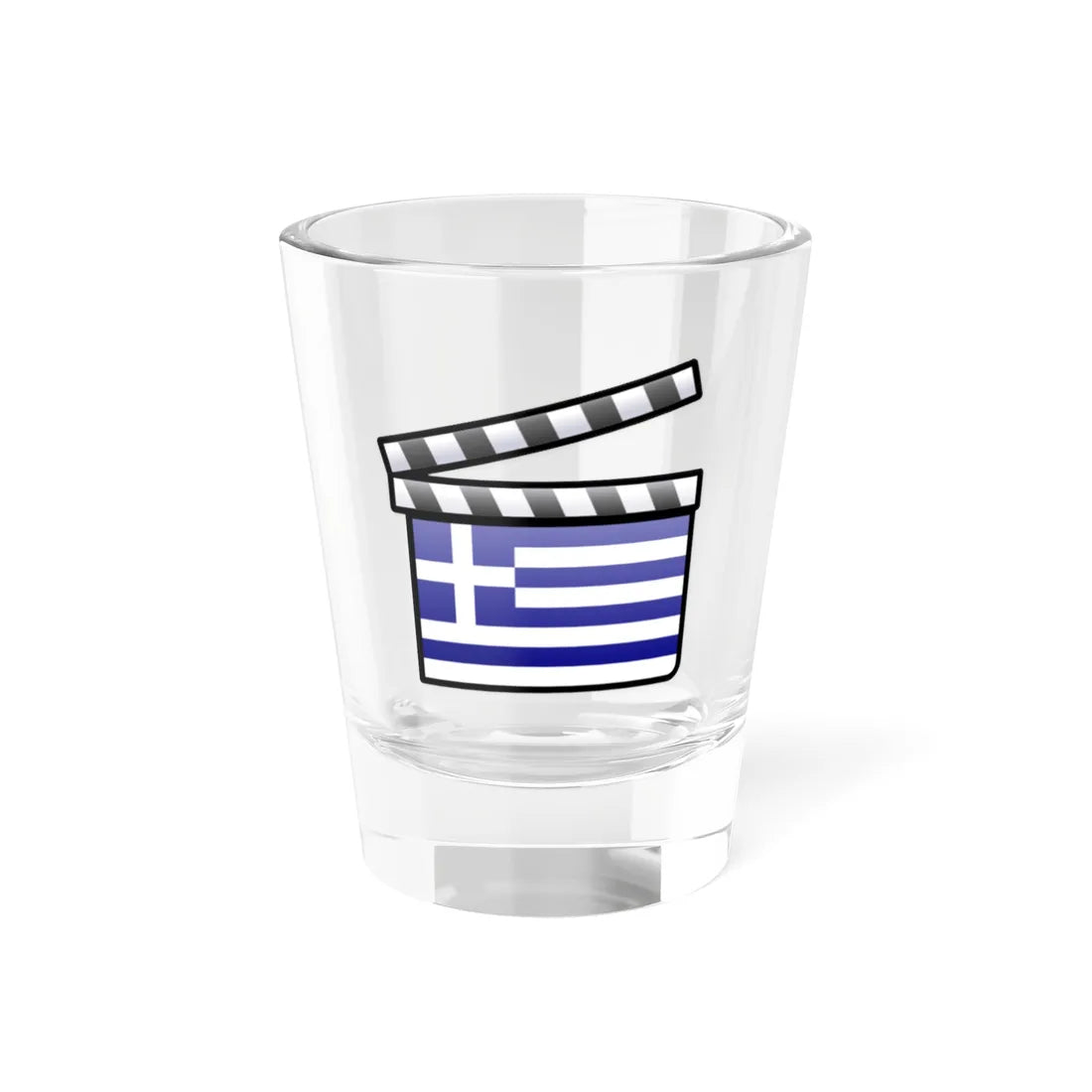 Greece film clapperboard (Greece) Shot Glass 1.5oz 1.5oz - Go Mug Yourself