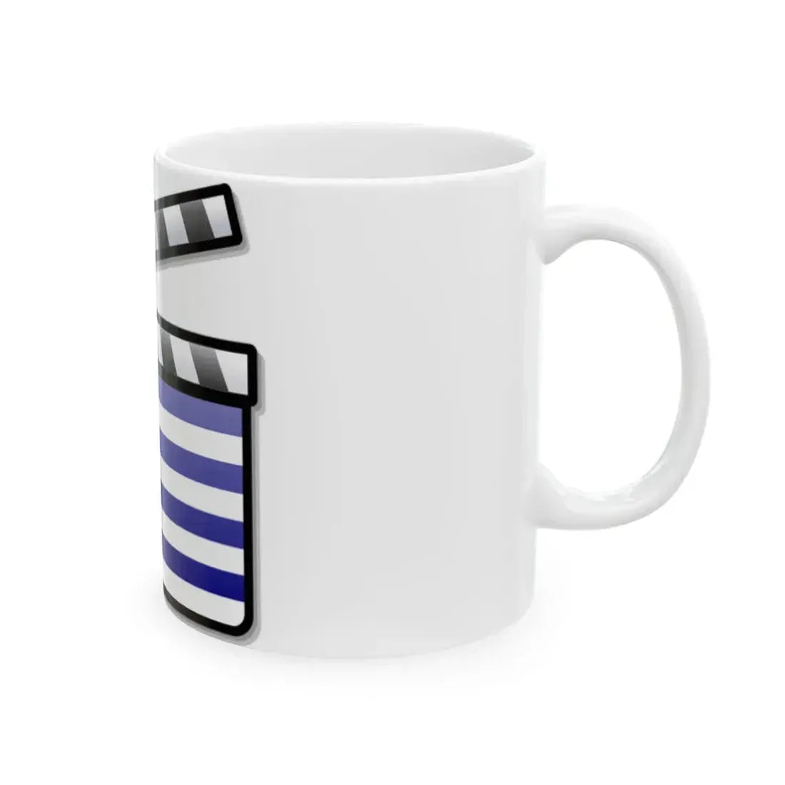 Greece film clapperboard (Greece) White Coffee Mug - Go Mug Yourself