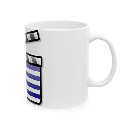Greece film clapperboard (Greece) White Coffee Mug - Go Mug Yourself
