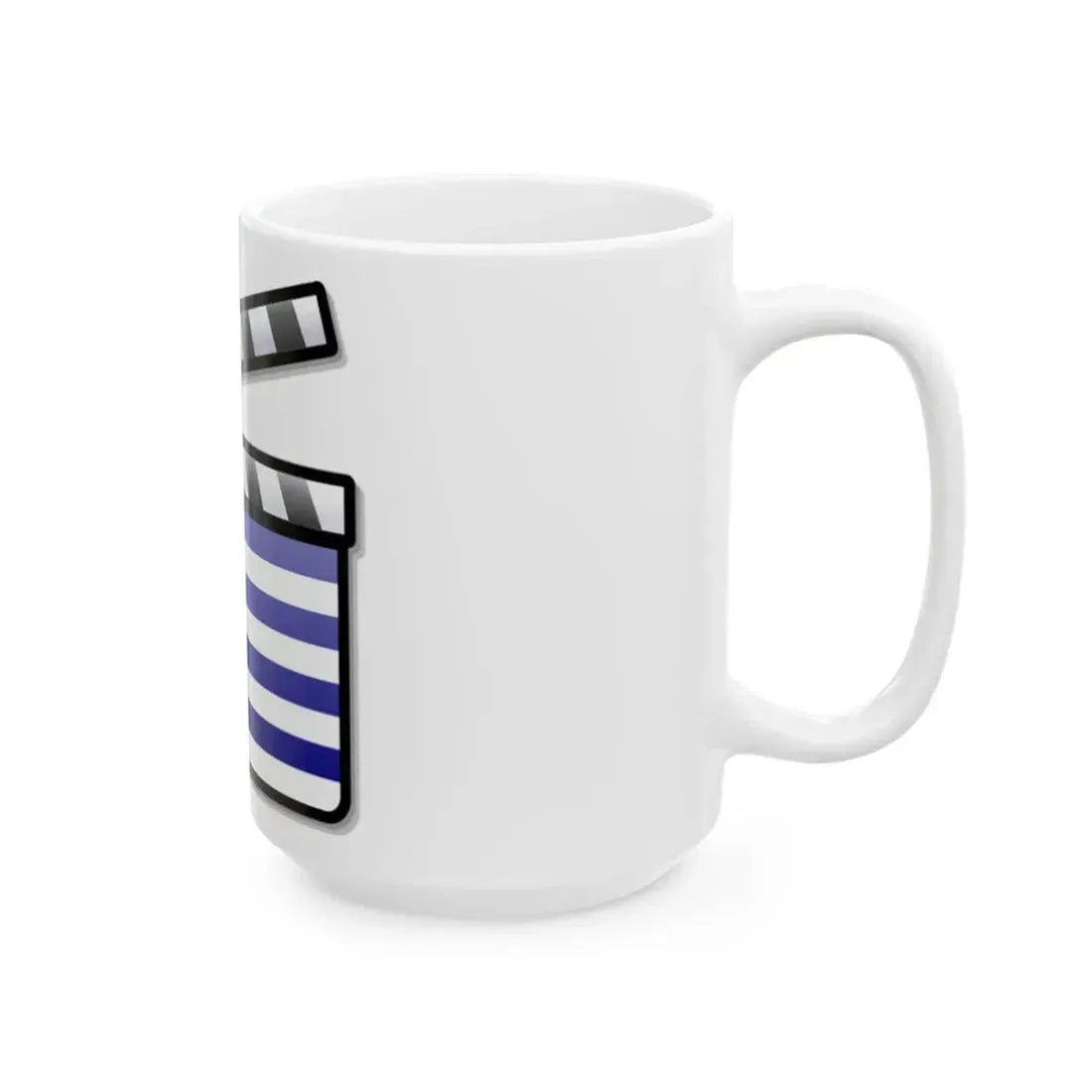Greece film clapperboard (Greece) White Coffee Mug - Go Mug Yourself