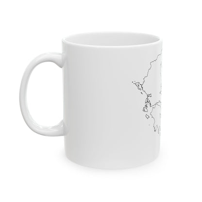 Greece-Flagmap (Greece) White Coffee Mug-Go Mug Yourself