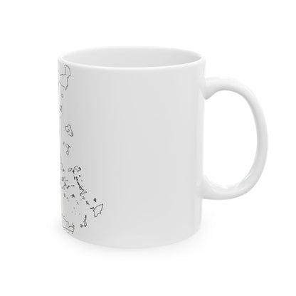 Greece-Flagmap (Greece) White Coffee Mug-Go Mug Yourself