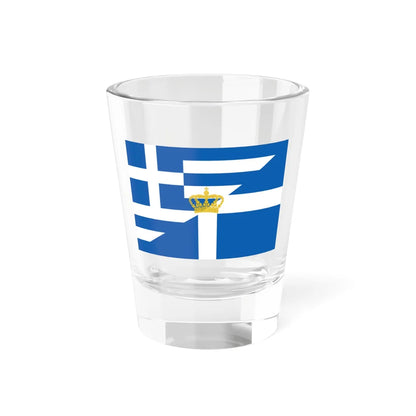 Greek flags fusion (Greece) Shot Glass 1.5oz 1.5oz - Go Mug Yourself