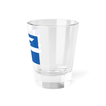 Greek flags fusion (Greece) Shot Glass 1.5oz - Go Mug Yourself