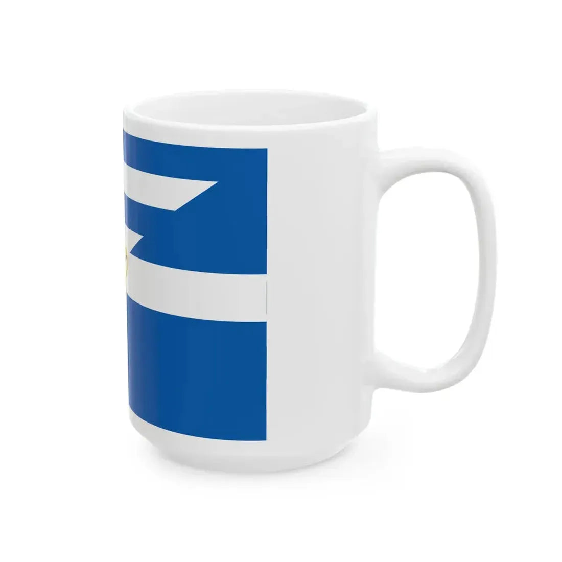 Greek flags fusion (Greece) White Coffee Mug - Go Mug Yourself