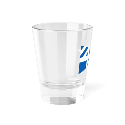 Greek Lieutenant Generals rank flag on board a navy vessel within his jurisdiction 1914 pattern (Greece) Shot Glass 1.5oz - Go Mug Yourself