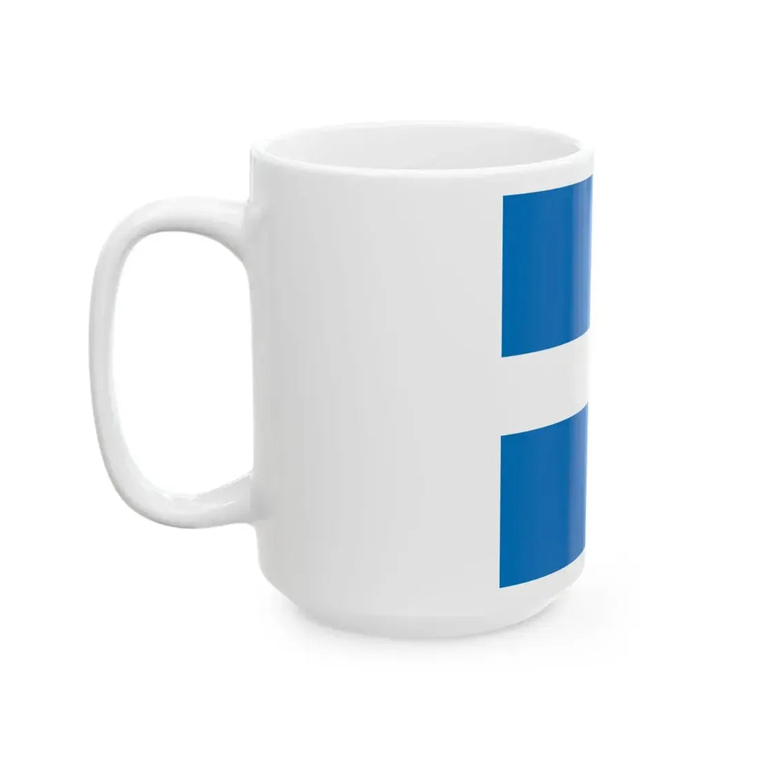Greek-Naval-Jack (Greece) White Coffee Mug - Go Mug Yourself