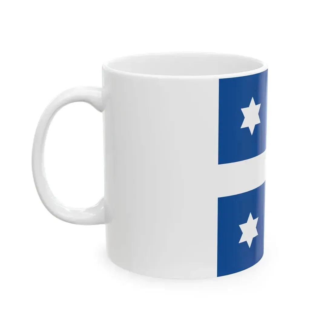 Greek Navy Admiral Flag (Greece) White Coffee Mug - Go Mug Yourself