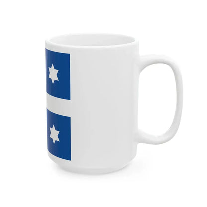 Greek Navy Admiral Flag (Greece) White Coffee Mug - Go Mug Yourself