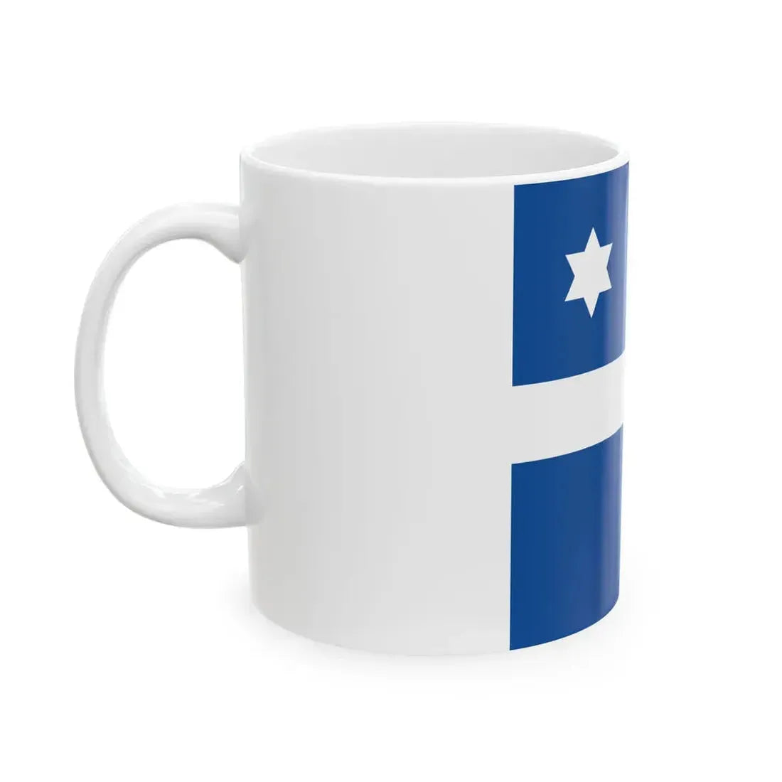 Greek Navy Commodore Flag (Greece) White Coffee Mug - Go Mug Yourself