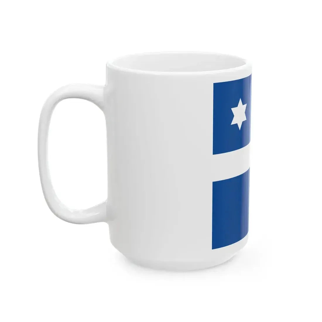 Greek Navy Commodore Flag (Greece) White Coffee Mug - Go Mug Yourself