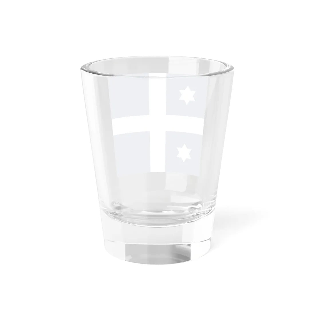 Greek Navy Rear Admiral Flag (Greece) Shot Glass 1.5oz - Go Mug Yourself