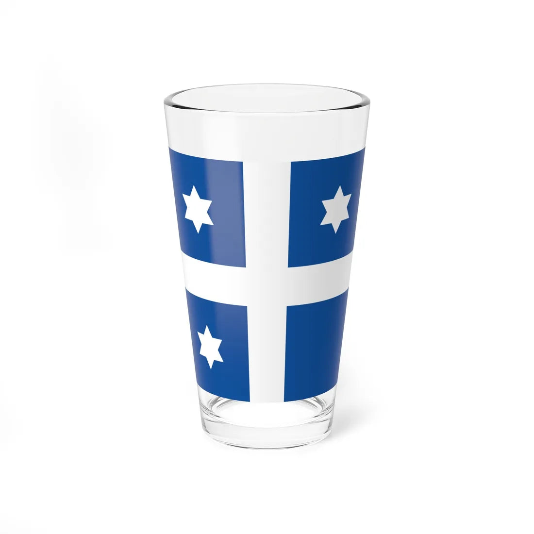 Greek Navy Vice Admiral Flag (Greece) Pint Glass 16oz 16oz - Go Mug Yourself