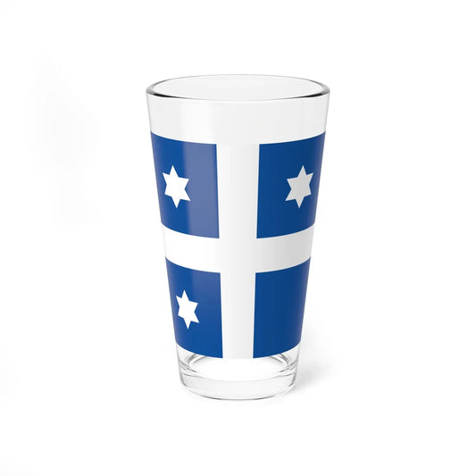 Greek Navy Vice Admiral Flag (Greece) Pint Glass 16oz 16oz - Go Mug Yourself