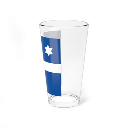 Greek Navy Vice Admiral Flag (Greece) Pint Glass 16oz - Go Mug Yourself
