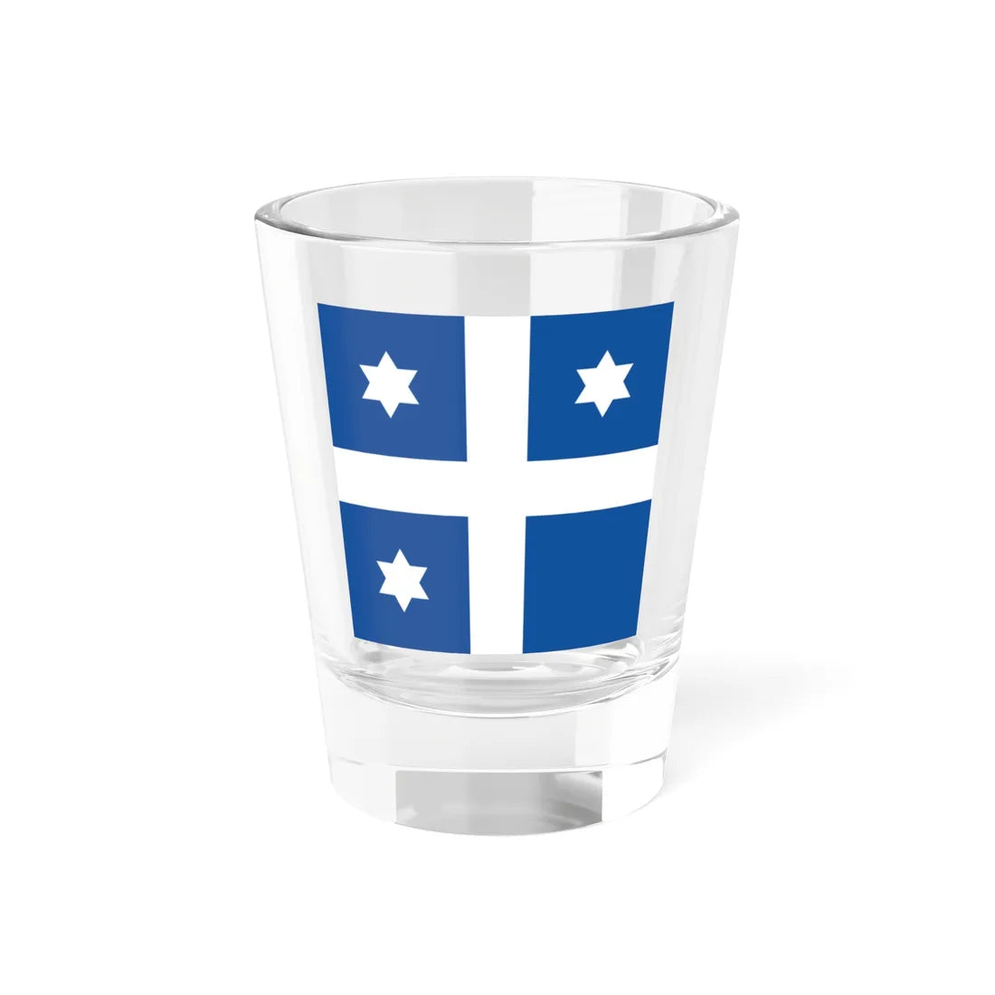 Greek Navy Vice Admiral Flag (Greece) Shot Glass 1.5oz 1.5oz - Go Mug Yourself