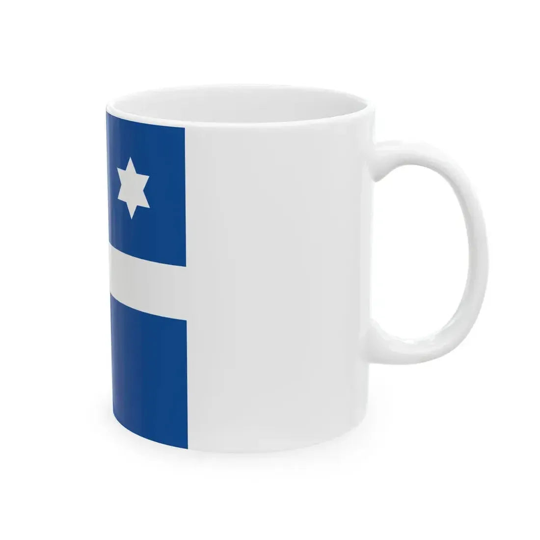 Greek Navy Vice Admiral Flag (Greece) White Coffee Mug - Go Mug Yourself