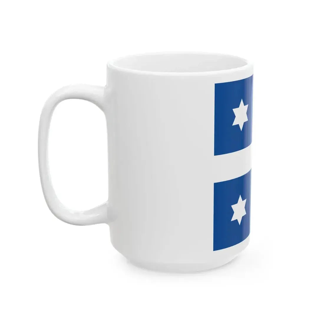 Greek Navy Vice Admiral Flag (Greece) White Coffee Mug - Go Mug Yourself