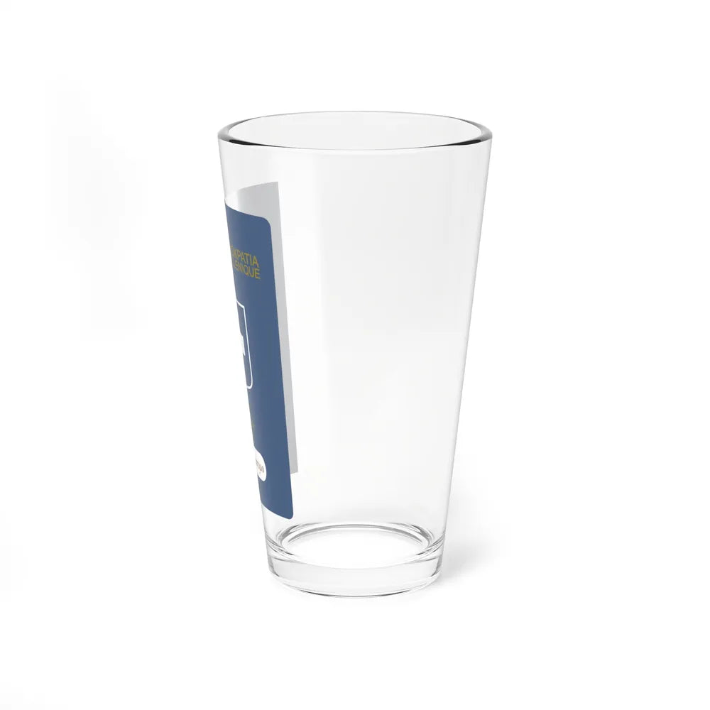 Greek Passport (1932) - Pint Glass 16oz-Go Mug Yourself