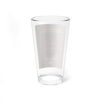 Greek Passport - Pint Glass 16oz-Go Mug Yourself