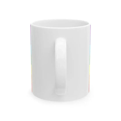 Greek Rainbow Peace Flag (Greece) White Coffee Mug - Go Mug Yourself