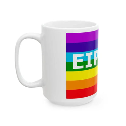 Greek Rainbow Peace Flag (Greece) White Coffee Mug - Go Mug Yourself