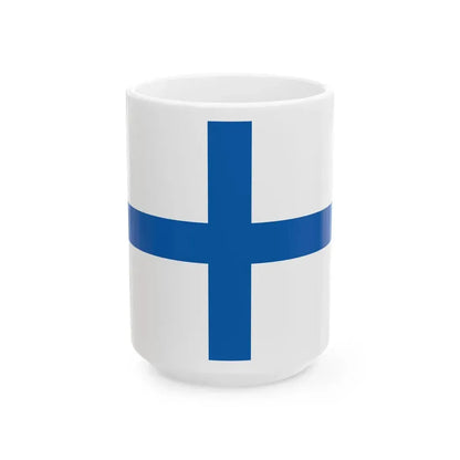 Greek Revolution flag (Greece) White Coffee Mug 15oz - Go Mug Yourself