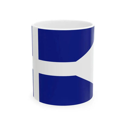 Greek Royal Navy Division commanders flag (Greece) White Coffee Mug 11oz - Go Mug Yourself