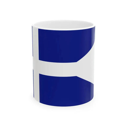 Greek Royal Navy Division commanders flag (Greece) White Coffee Mug 11oz - Go Mug Yourself