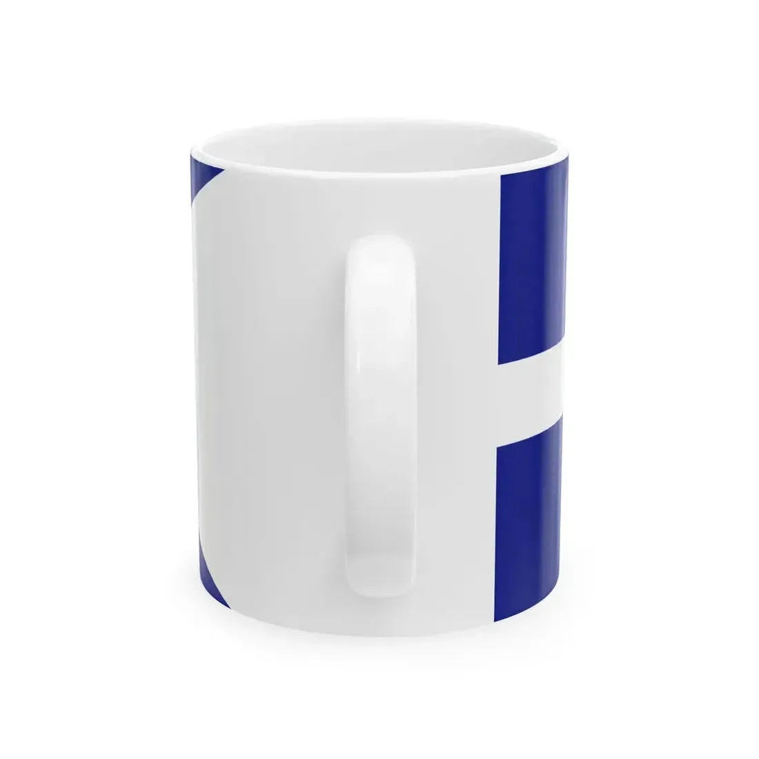 Greek Royal Navy Division commanders flag (Greece) White Coffee Mug - Go Mug Yourself