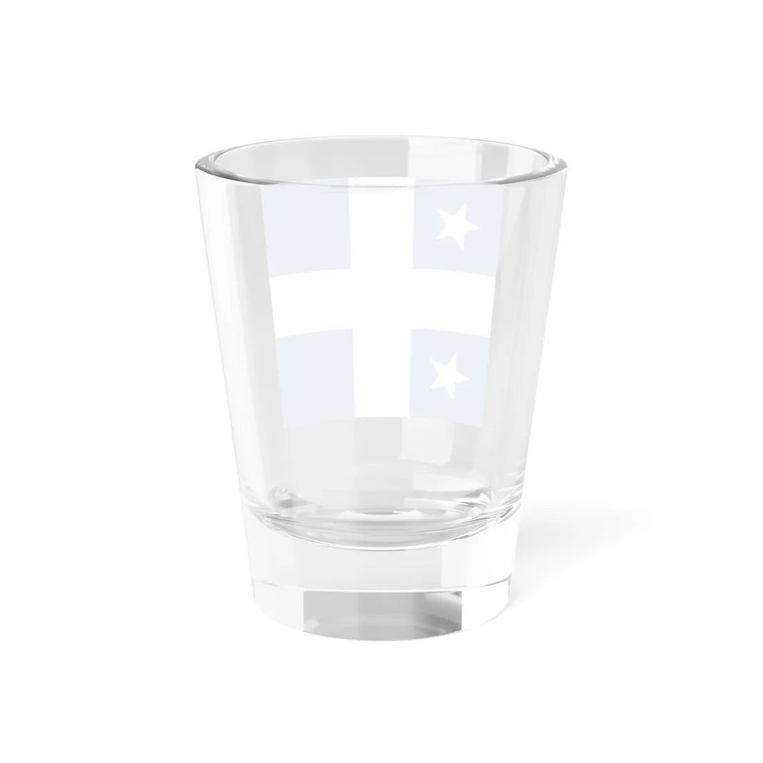 Greek Royal Navy Rear Admirals rank flag 1914 pattern (Greece) Shot Glass 1.5oz - Go Mug Yourself