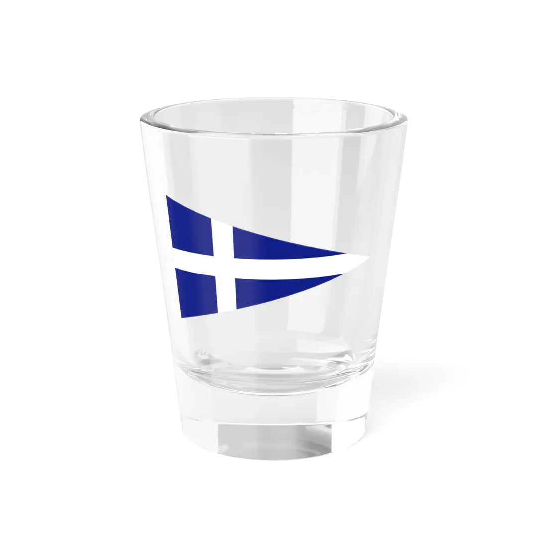 Greek Royal Navy Senior officers flag (Greece) Shot Glass 1.5oz 1.5oz - Go Mug Yourself