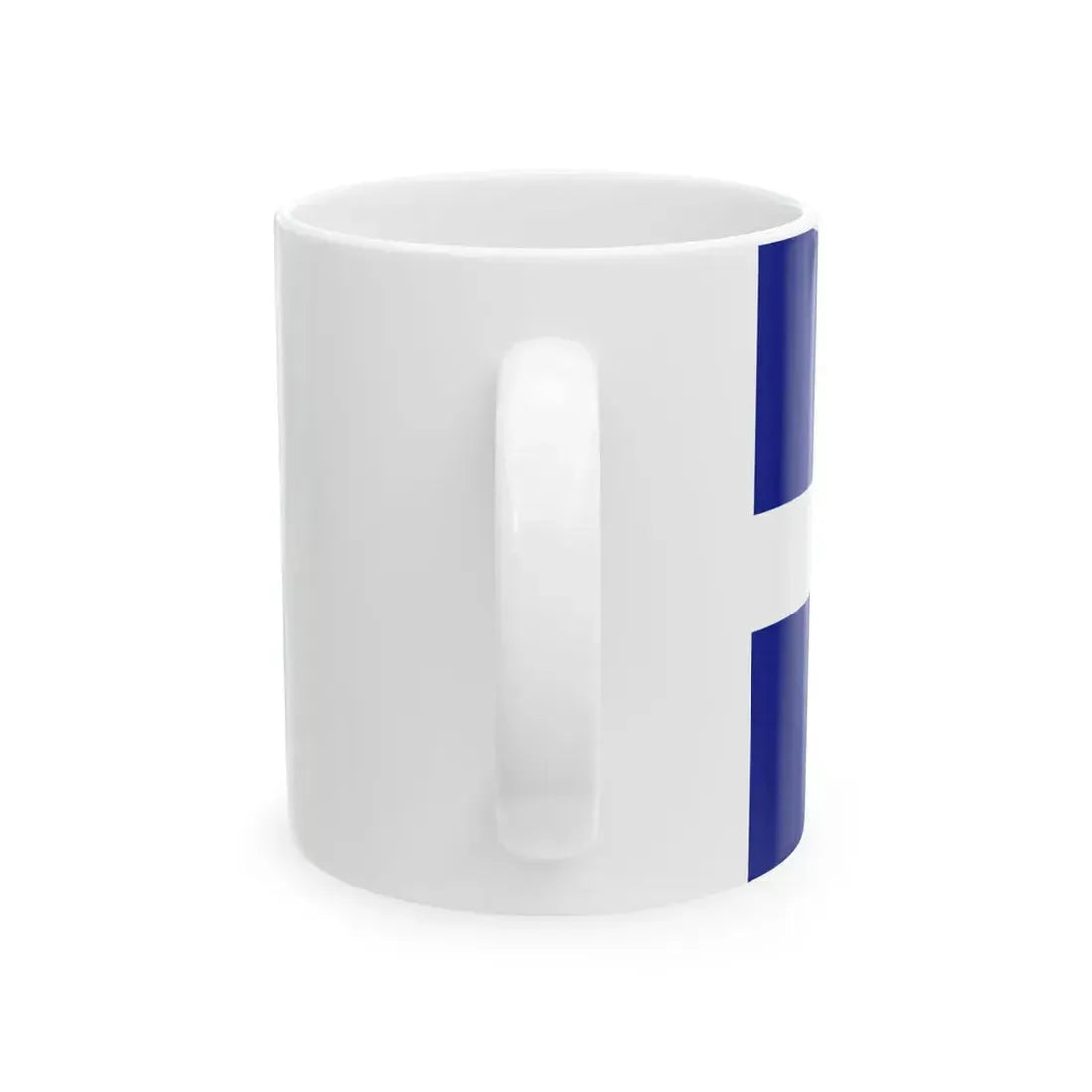 Greek Royal Navy Senior officers flag (Greece) White Coffee Mug - Go Mug Yourself