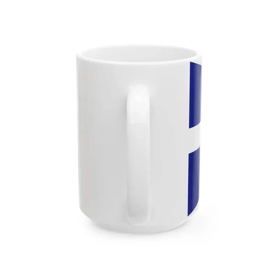 Greek Royal Navy Senior officers flag (Greece) White Coffee Mug - Go Mug Yourself