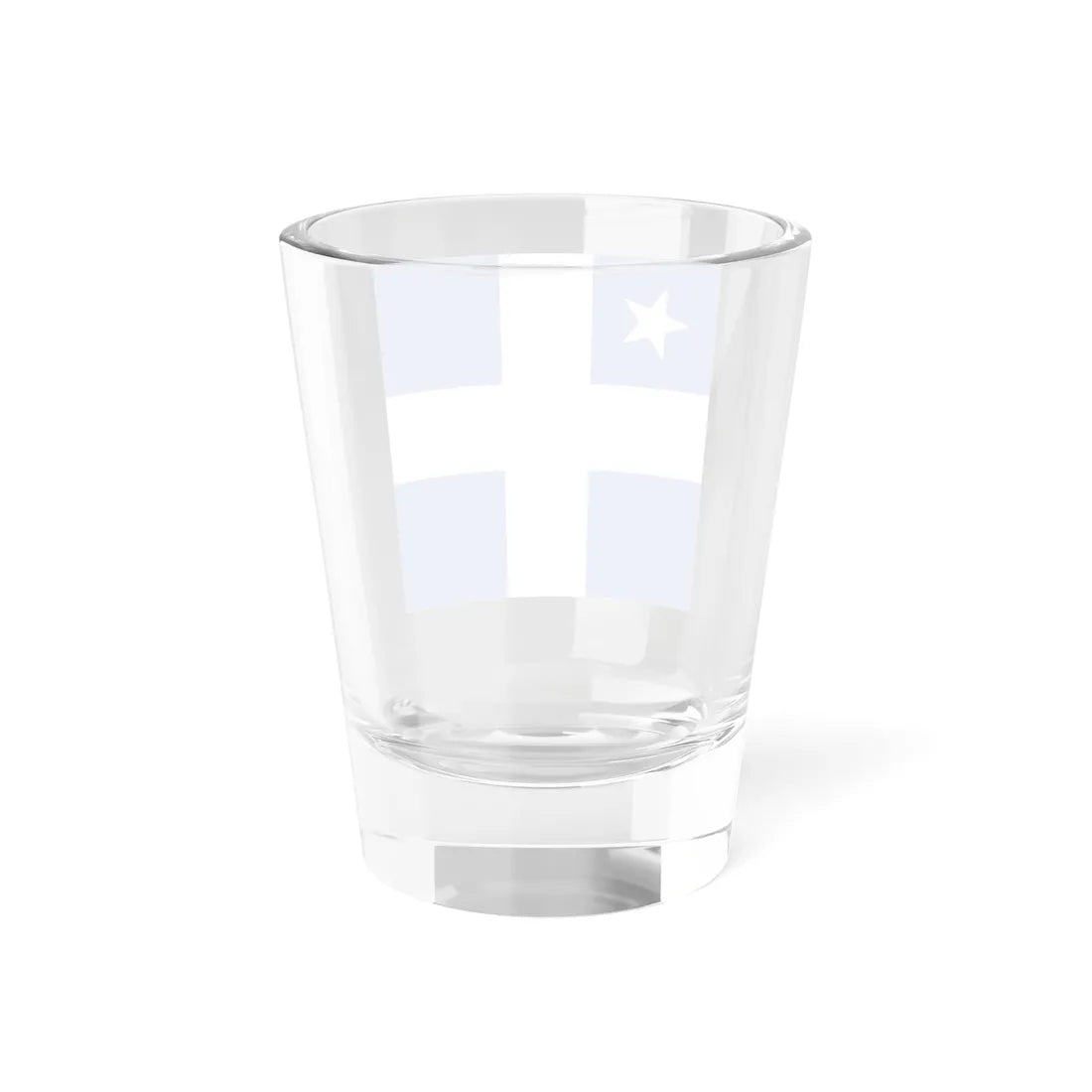 Greek Royal Navy Vice Admirals rank flag 1914 pattern (Greece) Shot Glass 1.5oz - Go Mug Yourself
