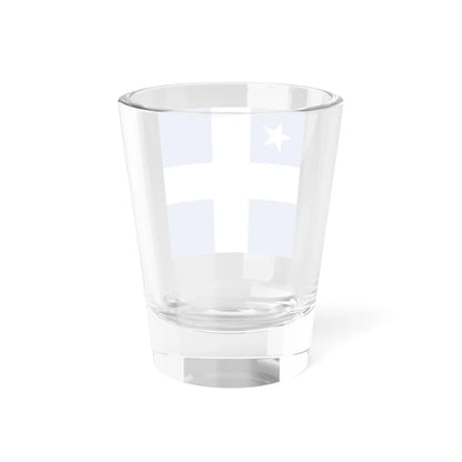 Greek Royal Navy Vice Admirals rank flag 1914 pattern (Greece) Shot Glass 1.5oz - Go Mug Yourself