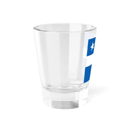 Greek Royal Navy Vice Admirals rank flag 1914 pattern (Greece) Shot Glass 1.5oz - Go Mug Yourself