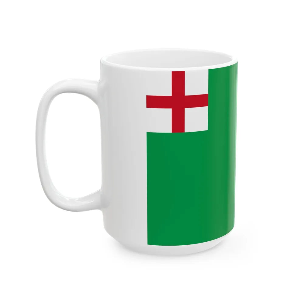 Green Ensign 1701 (Ireland) White Coffee Mug - Go Mug Yourself