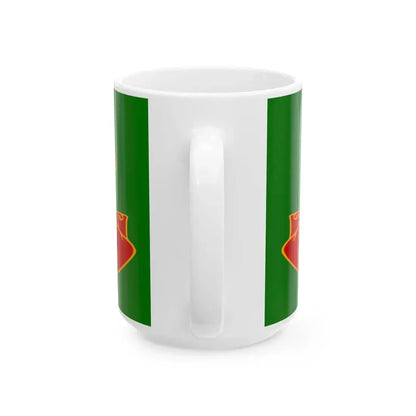Green Ensign 1st Regiment (United States) White Coffee Mug - Go Mug Yourself
