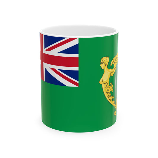 Green Ensign (Ireland) White Coffee Mug-11oz-Go Mug Yourself