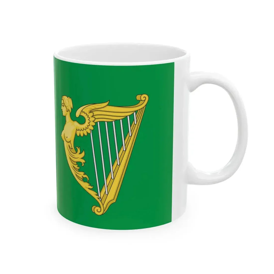 Green Ensign (Ireland) White Coffee Mug - Go Mug Yourself