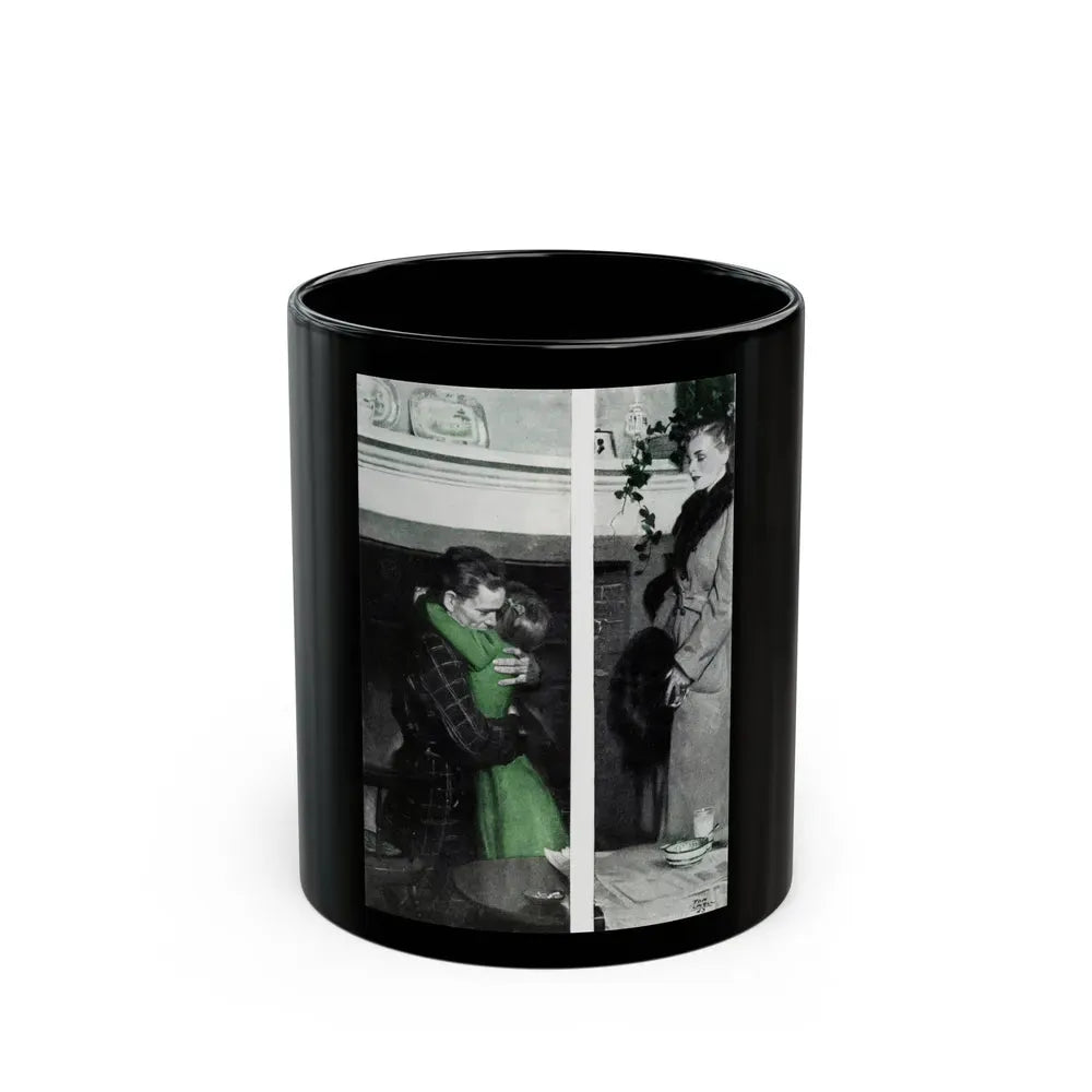 Green Eyes, part 2 (2), Cosmopolitan, October 1943 - Black Coffee Mug 11oz - Go Mug Yourself