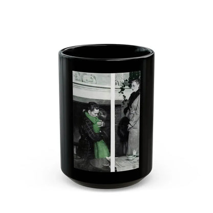 Green Eyes, part 2 (2), Cosmopolitan, October 1943 - Black Coffee Mug 15oz - Go Mug Yourself