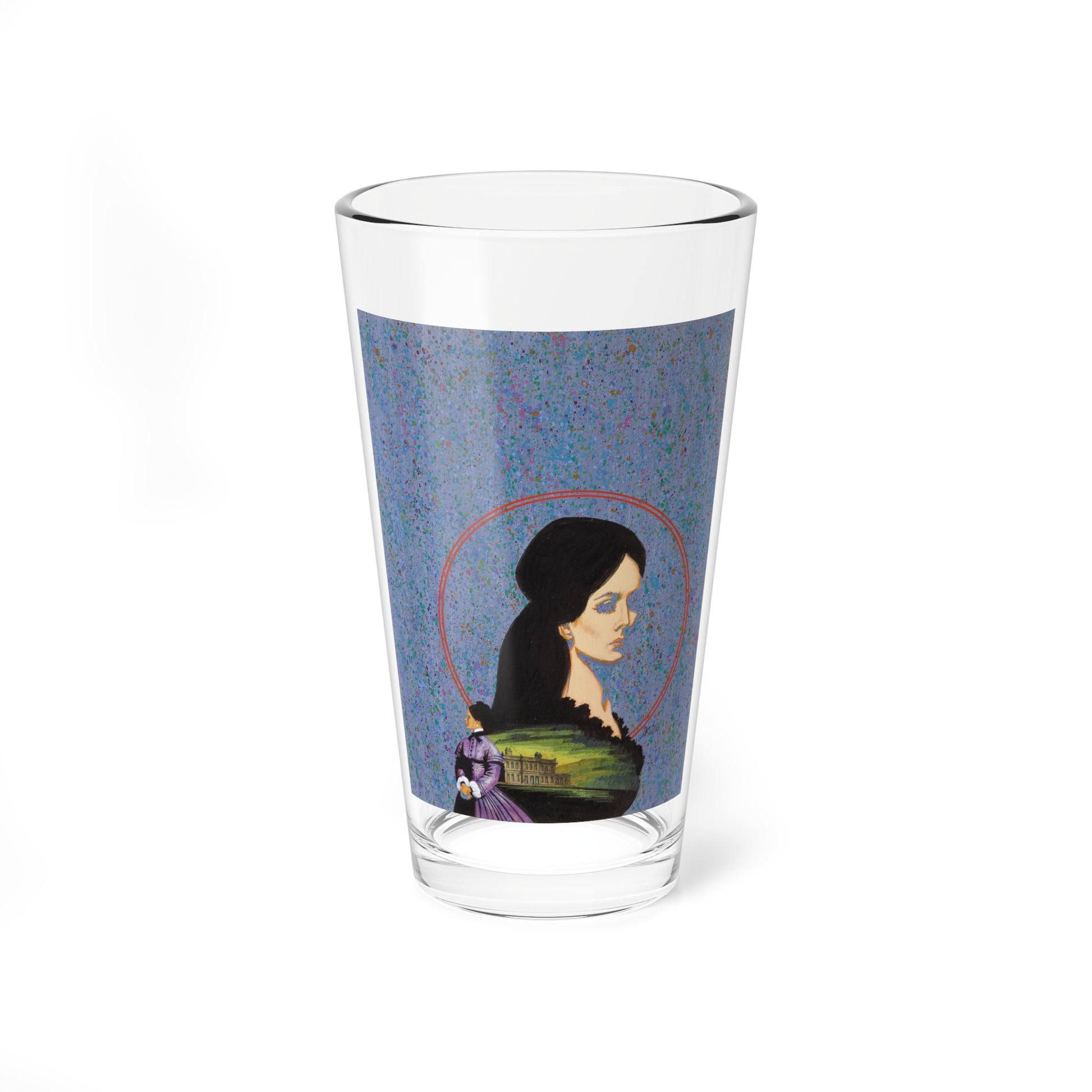 Green Fever, original Gothic Romance book cover illustration - Pint Glass 16oz-16oz-Go Mug Yourself