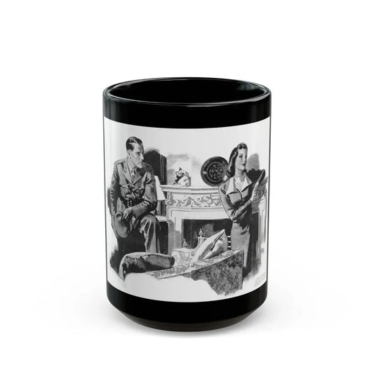 Green Fingers, Woman and Home (British), September 1943 - Black Coffee Mug 15oz - Go Mug Yourself